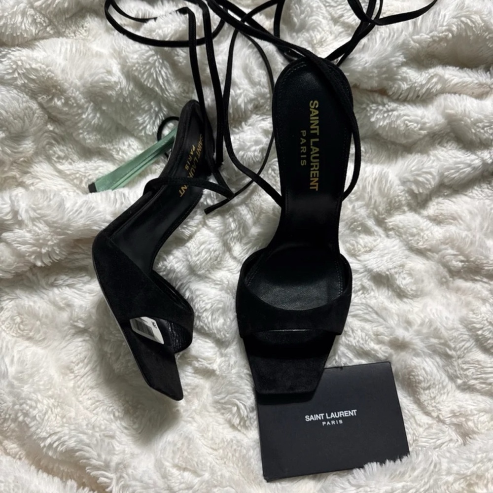 YSL Suede Sandal Paz 105 New 5.5